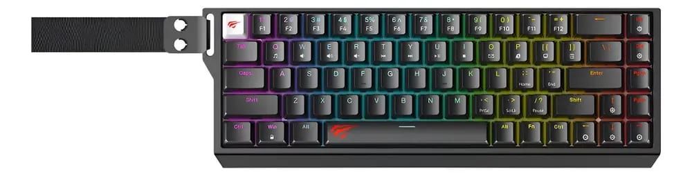 Teclado mecânico compacto para jogadores Havit KB922lb Rgb