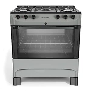 Fogão Mueller Titânio 5 Bocas Com Mesa Esmaltada E Acendimento Mfi5bc