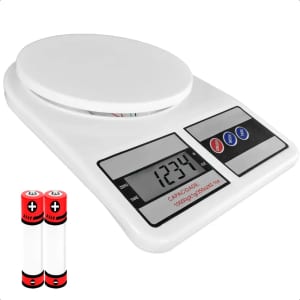 Balança Digital De Cozinha Alta Precisão 1g A 10kg Fitness Dieta Multiuso Branca Branco 10 Kg