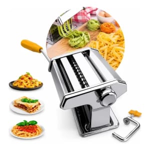 Máquina Manual Massas Macarrão Pastel Prática Aço 3 Tipos!