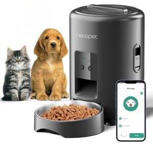 Alimentador automatico pet, 2l comedouro para caes, controle de aplicativo wifi