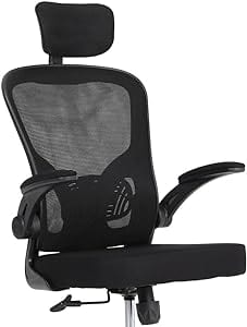Cadeira de escritório ergonômica com estofado de mesh (Cabide)