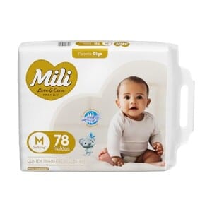 Fralda Mili Love&Care M 78 Unidades