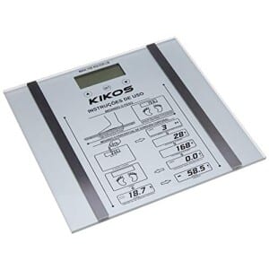 Balança Digital Bioimpedância Ison Prata Kikos, Mede Gordura e Peso