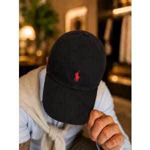 Boné Polo Sarja Aba Curva Masculino Fecho Strapback Preto Un