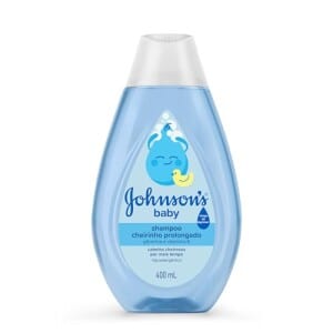 Johnson's Baby Shampoo Infantil Cheiro Prolongado, 400ml, Azul