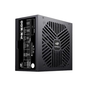 C3Tech Fonte Gamer ATX 600w PS-600BK preta Bivolt 115230v cabo Flat