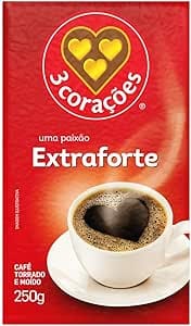 3 Corações Café Torrado E Moído Extra Forte À Vácuo 250g