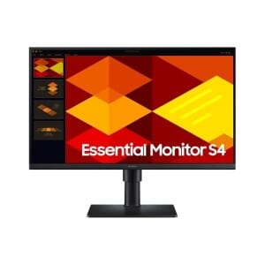 Monitor Samsung 24" FHD ajuste de altura 100Hz USB Hub Display Port HDMI Preto S4
