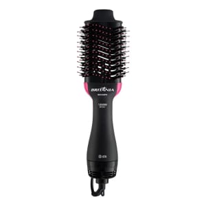 Britania escova secadora bec02pr 4 em 1 1300w cor preto e rosa
