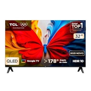 Smart TV TCL 32" FHD QLED S5K WiFi Bluetooth Google TV 32S5K