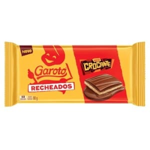 Chocolate Recheio Crocante Garoto Recheados Pacote 90g