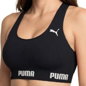 PUMA Top Feminino Esportivo Poliamida Academia Nadador Sem Bojo