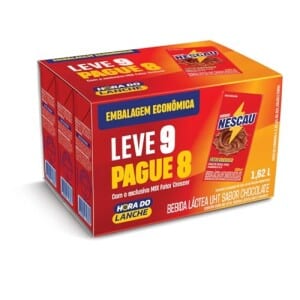 9 Unidades Bebida Láctea Nescau 180ml