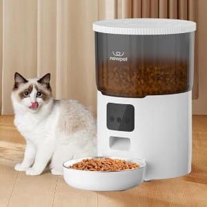 Alimentador Automático Pet 4L Comedouro para Caes Fácil Comedouro Elevado para Caes Controle de Aplicativo WiFi - Gr