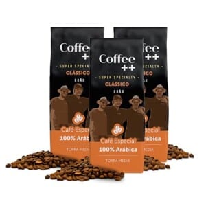 Coffee Mais Café Super Especial em Grãos Clássico 100% Arábica Torra Média Pack 3 unidades de 250g