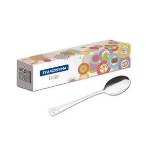 Colher Tramontina Baby Friends em Aço Inox