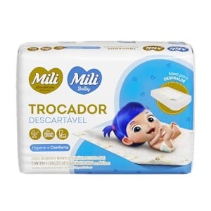 Trocador Descartável Lençol Absorvente Mili 5 unidades