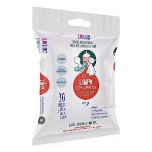 Lenços umedecidos higienizadores Limpa Chupeta Likluc