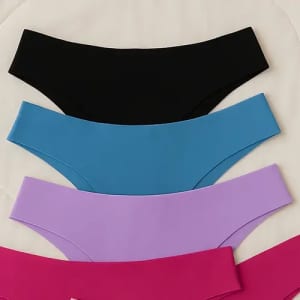 Kit 5 Calcinhas Sem Costura Tanga Corte Laser Não Marca