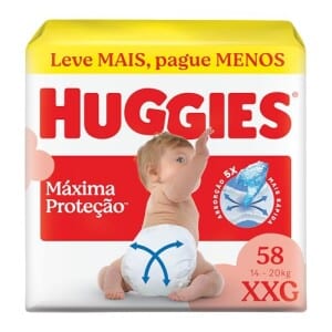 Fralda Huggies Supreme Care XXG 58 unidades