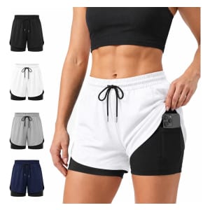 Short Fitness 2 em 1 Compressão Duplo
