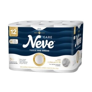 Papel Higiênico Neve Toque das Ondas Folha Tripla 12 rolos 20M