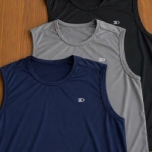 Kit com 3 Camisas Regatas Dry-fit Sandrini