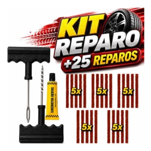 Kit Reparo Pneus 25 Remendo Macarrão
