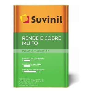 Tinta Acrilica Fosca Suvinil Cromio 18 Litros