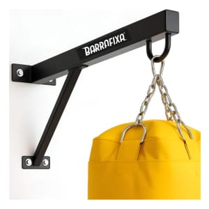 Suporte De Parede Para Saco De Pancada Luta Boxe E Muay Thai Preto