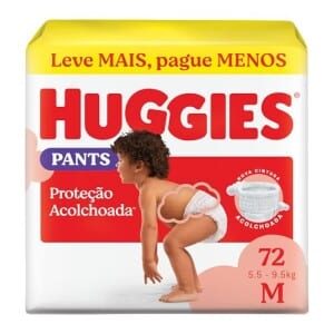 Fralda Huggies Supreme Care Roupinha M 72 unidades