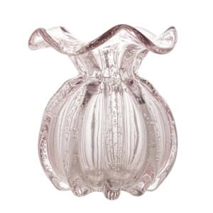 WOLFF - Vaso De Vidro Italy Rosa Claro 11,5cm X 13cm