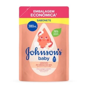 Refil Sabonete Líquido de Glicerina Johnson's Baby da Cabeça aos Pés 380ml
