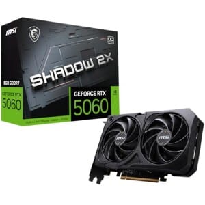 Placa de Video MSI RTX 5060 Shadow 2X OC 8GB GDDR7-912-V537-037
