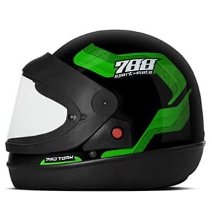 Pro Tork Capacete Sport Moto 788 60 PretoVerde