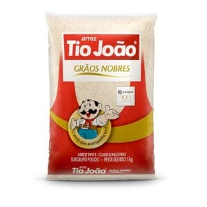 Arroz Branco Tio João Grãos Nobres 5kg