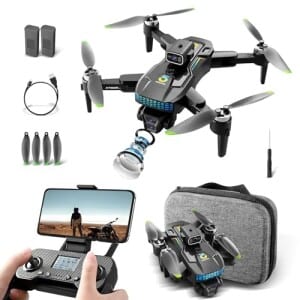 Drone com Camera 4K XT505 Drones Profissional com GPS Controle Remoto Drone Drones FPV 1200m de Alcance com 2 Bateria