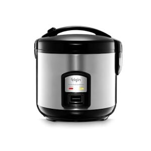 Panela De Arroz Elétrica Gran Rizzo 700w Elgin Antiaderente 10 Xícaras 220v Com Acessórios, Inoxpreto