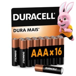 Duracell Pilha Alcalina AAA Palito Com 16 Unidades