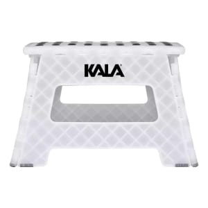 Banqueta Plástica Dobrável Kala Branca 150kg
