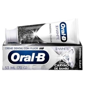 Oral-B Pasta de Dente 3D White Mineral Clean Carvão de Bambu 70 g