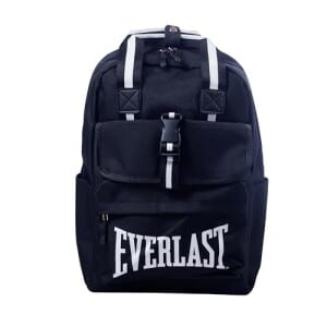 Everlast Mochila Elegance 100% Nylon Preto com Alças Acolchoadas