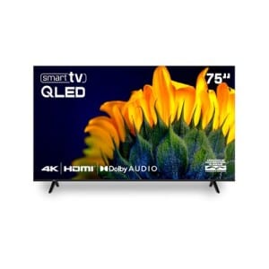 Smart TV HQ QLED 75 Polegadas HQ-QLED75SM 4K Wi-Fi Bluetooth Apps Netflix YouTube e Prime Vídeo