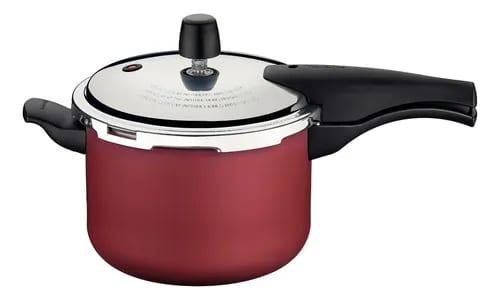 Panela De Pressão 20 Cm 4,5l Tramontina Alumínio Cor Vermelho