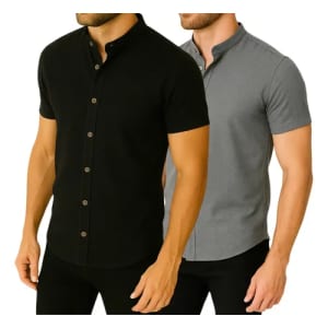 Kit com 2 Camisas Gola Padre