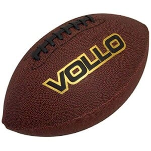 Bola de Futebol Americano Tamanho Oficial 9 Marrom Vollo Sports