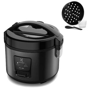 Electrolux Panela Elétrica Electrolux Vapor Arroz Capacidade 2l 6 Xícaras 2 Em 1 Timer Panela Removivel Antiaderente Tampa Com Visor Transparente Er