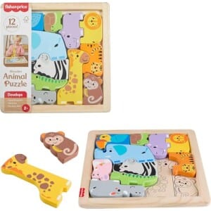 Brinquedo para Bebês Amigos Animaizinhos de Madeira Fisher-Price