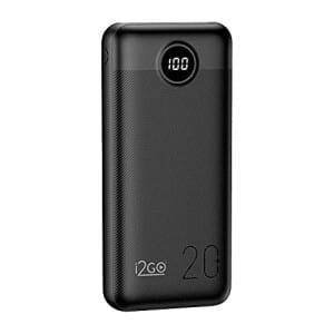 I2GO Carregador Portátil (Power Bank) Ultra Rápido 20000mAh Power Delivery 20W 2 Saídas USB + 1 SaídaEntrada USB